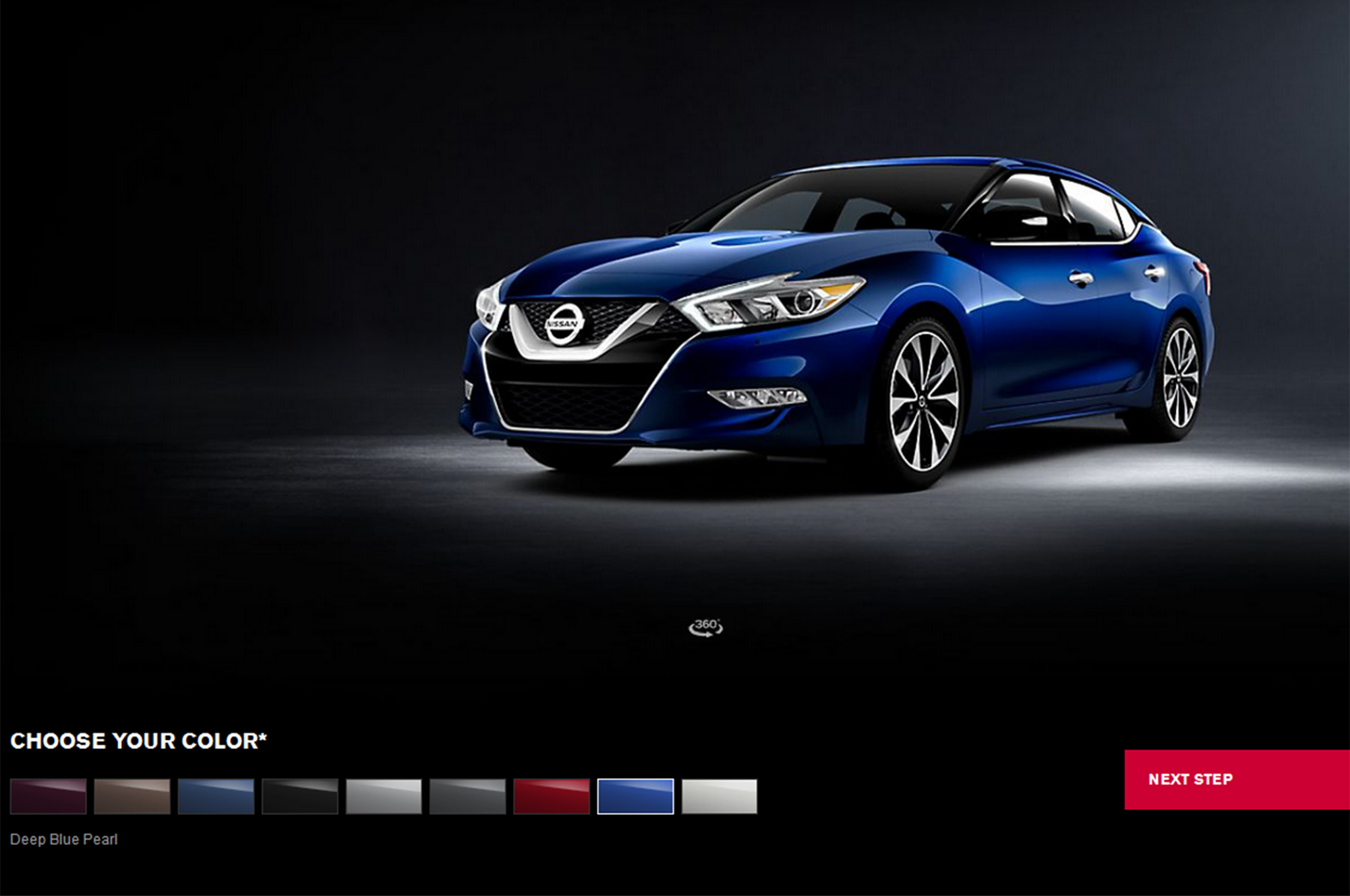 2016 Nissan Maxima Build Your Own Site Goes Live